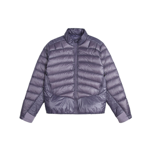 HASU 冬季户外短款排骨羽绒服女90白鸭绒小个子立领轻薄保暖外套