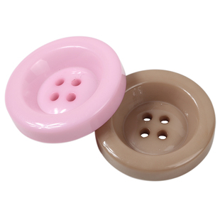 大衣扣子圆形彩色树脂高档羊绒毛呢大衣纽扣女扣简约百搭6颗包邮