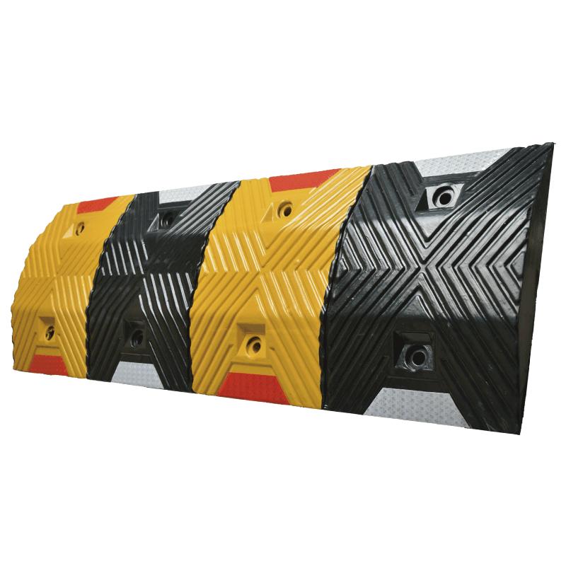 橡胶减速带橡胶道路限速缓冲带汽车公路马路铸钢减速带橡塑减速垄