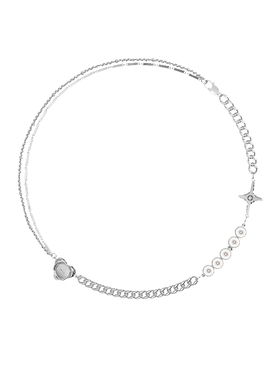 轻奢小众珍珠十字架项链