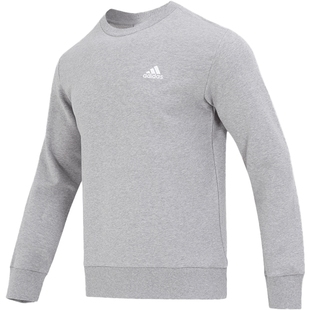 阿迪达斯灰色卫衣男款冬季新款运动长袖男士纯棉休闲外套IC9331