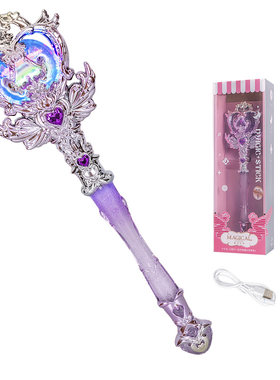 儿童皇冠灯发光魔法棒玩具