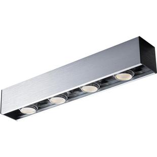 led长条明装斗胆射灯明装筒灯客厅多头无主灯餐厅全光谱格栅可调