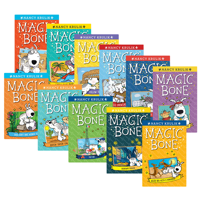 英文原版 Magic Bone 神奇的骨头 11册 儿童章节小说书 儿童读物 小学中学英语阅读提升 英文版 进口英语原版书籍