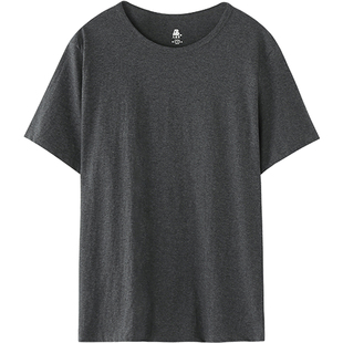 AB男士纯棉老头衫夏季薄款全棉白色大码背心T恤宽松汗衫睡衣T751