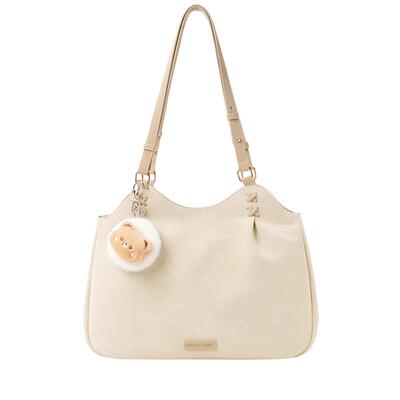 稻草人新款大容量通勤托特包包女