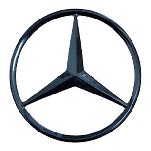 适用奔驰黑色车标CLS53改装AMG字标4MATIC侧标GLE350尾标贴黑武士