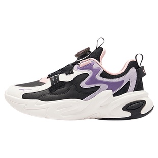 川流|鸿星尔克童鞋女童运动鞋旋钮新款秋冬缓震百搭儿童休闲鞋子