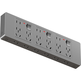 国际电工扩展插座扩展式插座86型多功能多孔超薄插排拓展原位替换