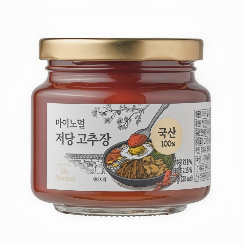 韩国直发my normal100%韩国产低糖低卡0面粉辣椒酱230g500g好吃