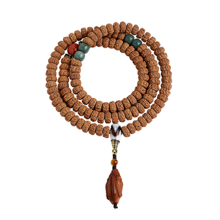 老树王小金刚菩提子手串原籽藏切一代盘龙纹佛念珠手持文玩收藏级