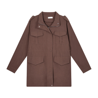 风衣女款早秋小个子中长款大衣