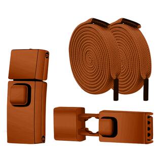 懒人免系彩色鞋带扣男女款弹力松紧加宽扁平鞋带绳儿童免绑固定器