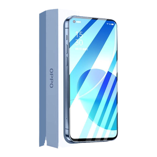 适用于opporeno6钢化膜reno6pro十手机膜opopreno65g秒贴prouv曲屏opreno护眼opooreno防摔oppireno6水凝软膜