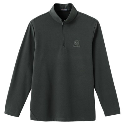 雷迪波尔半拉链门襟衣领长袖T恤