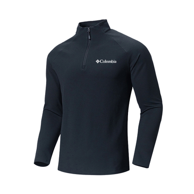 哥伦春秋男士立领半拉链运动卫衣