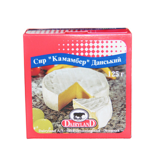 琪雷萨金文笔奶酪必然芝士125g丹麦进口即食布里奶酪白霉软干酪