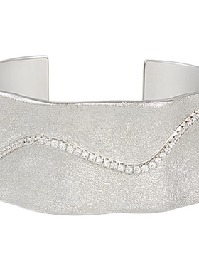 HERBE合璧 白沙浅滩宽手镯手工钉砂工艺开口镯度假时尚小众百搭女