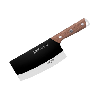 王麻子黑蛟钛金菜刀抗菌斩切两用切菜切肉刀十大刀具品牌官方正品