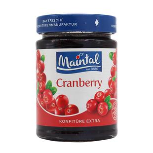 【自营】德国美茵塔尔蔓越莓果酱原料面包酱大果肉果粒340g进口