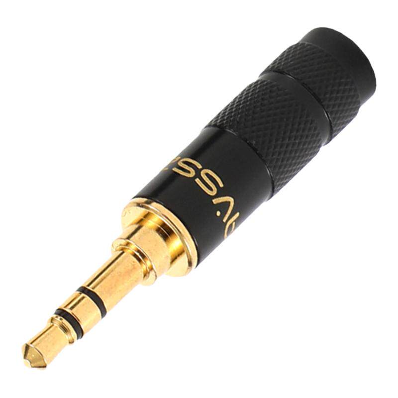 发烧3.5mm镀金插头3节4级2立体声耳机麦焊接头diy弯头90度L直 4.4