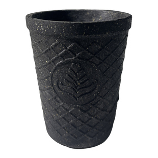 黑色可食用脆皮谷物杯可以吃的咖啡杯燕麦蛋卷脆皮饼干杯创意杯