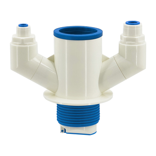 厨房下水管三通防返臭三合一神器多功能排水管下水管三头通分流器