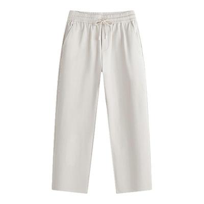 NAVIGARE意大利小帆船直筒休闲裤男25秋季新款宽松加绒长裤子