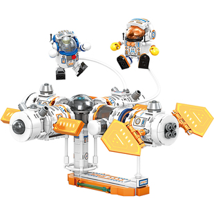 2026新款中国航天卫星空间站宇航员积木拼装天宫玩具男女孩礼品物