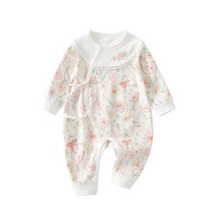 新生婴儿衣服早秋连体衣0到3个月宝宝秋装a类纯棉婴幼儿秋季女宝9