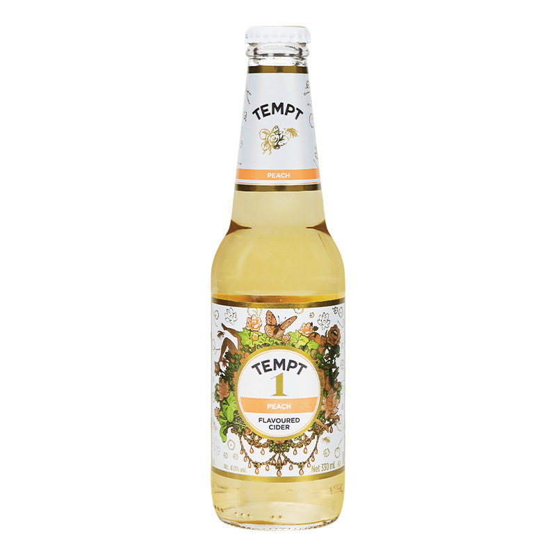 TEMPT坦普特诱惑啤酒330ml*24瓶装1号/3号/7号/9号果味微醺西打酒