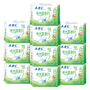 ABC卫生巾纤薄夜用280mm棉柔透气茶树精华夜用姨妈卫生巾N82