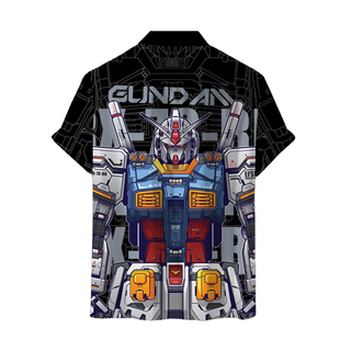 轻漫物语机动战士元祖巴巴托斯高达联邦恶魔短袖衬衫男动漫衣服夏