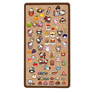 拼豆收纳展示板毛毡板成品照片墙背景板魔术贴墙面粘相片吧唧展示羊毛墙贴软木板免打孔拍立得装饰书桌留言板