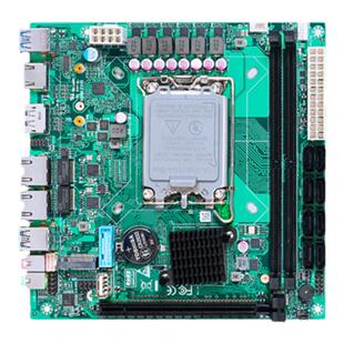 派勤NAS主板8盘位12/13代H670/Q670千兆双网口17x17迷你itx工控板