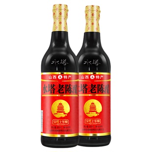 水塔老陈醋6度500ml*2家用调味饺子醋醋泡黑豆花生