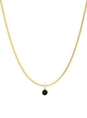 黑曜石项链女款轻奢小众高级感