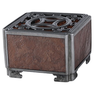 中式手工古篱老锡岩石温茶炉温茶器蜡烛加热煮茶器烛火暖茶炉茶具