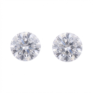 美甲饰品高品质超闪圆形肥方星锆立体尖底堆钻猫眼指甲装饰品5颗