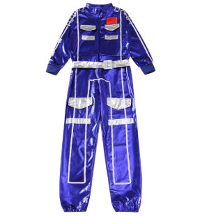 儿童科技感宇航员太空服AI机器人舞蹈表演服中小学生运动会航天服
