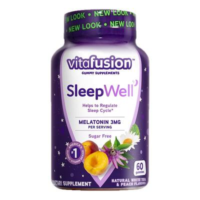 vitafusion褪黑素sleepwell退黑素片睡眠糖安瓶软糖【部分临期】