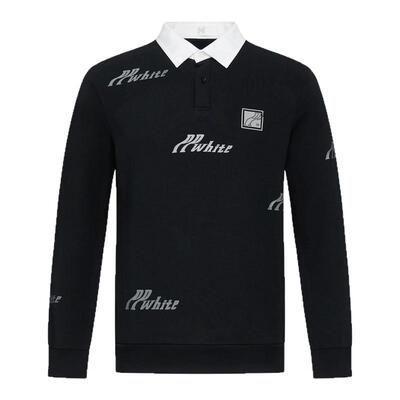 PP轻奢潮牌男装pleikpholppe春季新款时尚翻领潮流烫钻男士卫衣