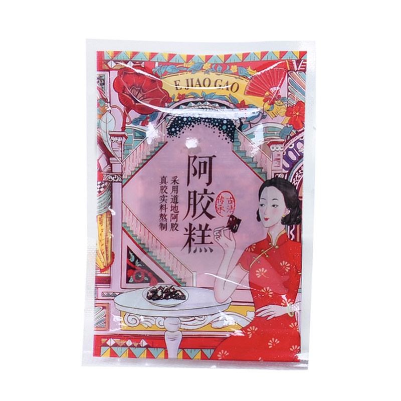 倾颜阿胶糕包装袋7*10纯手工专用真空机封袋小袋子可搭配铁盒礼盒