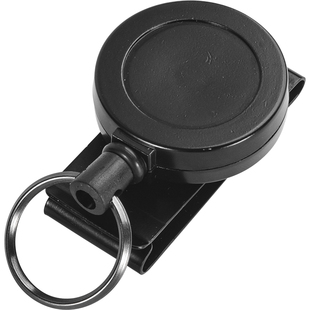 H46穿腰带腰挂机能风高回弹伸缩钢丝绳钥匙扣圈 防丢防盗易拉扣