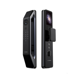 博世智能锁FU6 Plus猫眼可视大屏锁人脸识别指纹密码防盗入户门锁