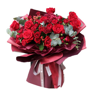 双色欧雅纸防水鲜花包装纸玫瑰包花纸韩式花束包装纸材料双面欧雅