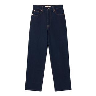 Levi's李维斯26年秋季新款女士复古RIBCAGE高腰修身直筒牛仔裤