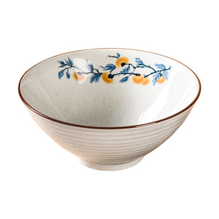 中式陶瓷面碗釉下彩大号斗笠碗家用汤碗商用面馆专用汤面碗拉面碗