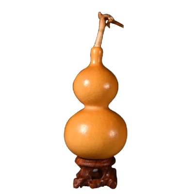 天然葫芦如意蚂蚁肚八宝胖墩摆件