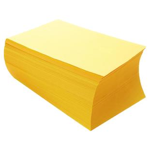 打印纸a4柠檬黄加厚打印纸黄色70克80g彩色A4复印纸抄书黄表纸写经文黄纸多功能超市促销空白黄皮卡纸500张